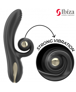 IBIZA - VIBRATORE TWISTER CON STIMOLATORE CURVA E VIBRO-ROTAZIONE