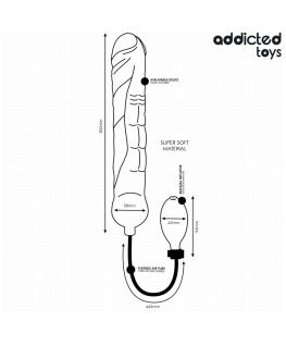 ADDICTED TOYS - DILDO INFLABLE XL MODELO 3