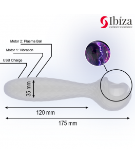 IBIZA - VIBRATORE E STIMOLATORE A SFERA DI PLASMA