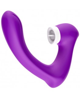 ARMONY - SECRETKISS LECCATO CLIT VIBRANTE E VIBRATORE CURVO VIOLA
