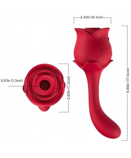 ARMONY - ROSELOVER CLITORIDE ASPIRATORE E STIMOLATORE ROSSO