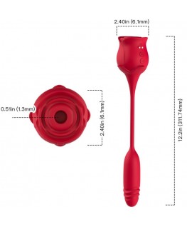 ARMONY - ROSEKNIGTH CLITORIDE SUCKER & VIBRATOR ROSSO