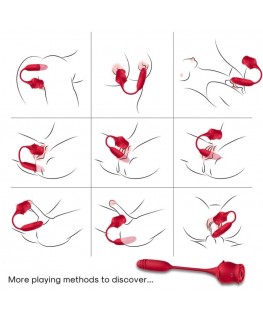 ARMONY - ROSEKNIGTH CLITORIDE SUCKER & VIBRATOR ROSSO