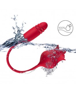 ARMONY - CLITORITE VIBRANTE LECCATA DI ROSA E VIBRATORE ROSSO