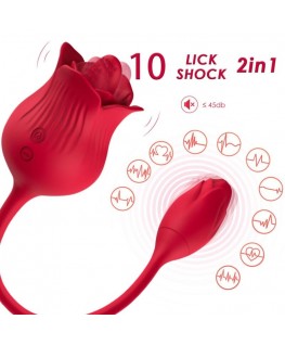 ARMONY - VIBRATORE ROSA CON COLA ROSSO