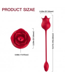 ARMONY - VIBRATORE ROSA CON COLA ROSSO