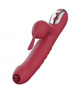 ARMONY - VIBRATORE E SUCCHIATORE CON LINGUA STIMOLANTE BORDEAUX