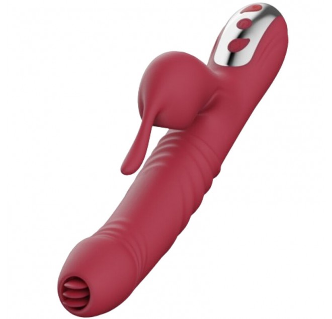 ARMONY - VIBRATORE E SUCCHIATORE CON LINGUA STIMOLANTE BORDEAUX