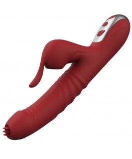 ARMONY - VIBRATORE E SUCCHIATORE CON LINGUA STIMOLANTE BORDEAUX